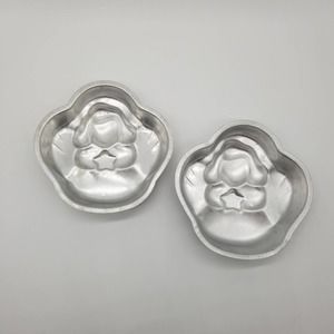 Lot of 2 Small Angel Cake Pans Baking Mini